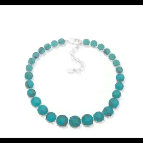 Ralph Lauren Silver Tone Turquoise Necklace - Picture 2 of 7